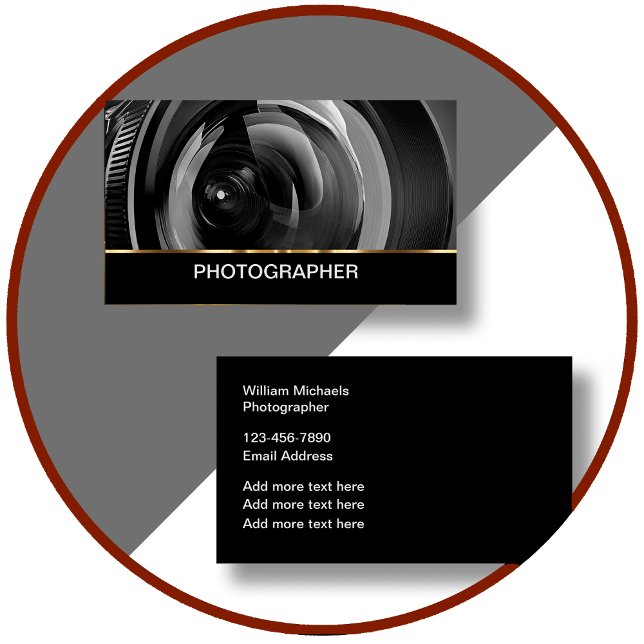 Business Cards für Berufliche Fotografen Visitenkarte (Von Creator hochgeladen)