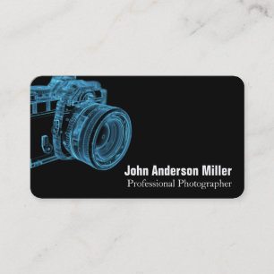 Business Cards für Blue Camera X-Ray Fotografen Visitenkarte