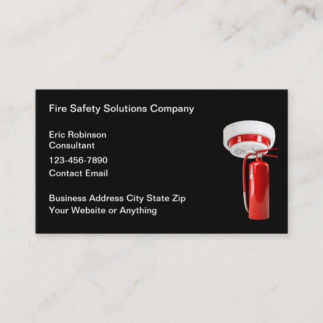 Business Cards für Brandsicherheit Visitenkarte (Vorderseite)