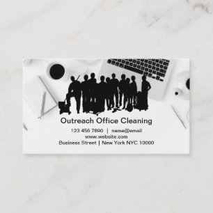 Business Cards für Büroreinigung Visitenkarte
