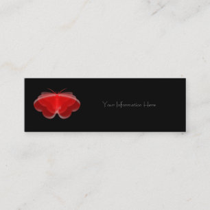 Business Cards für Butterfly-Hörgeräte im Lesezeic Mini Visitenkarte