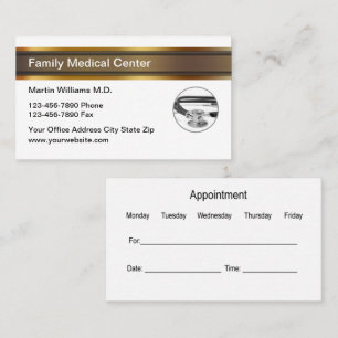 Business Cards für Classy Doctor Office Visitenkarte