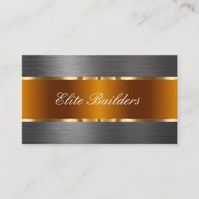 Business Cards für Classy Zuhause Builder Visitenkarte (Vorderseite)