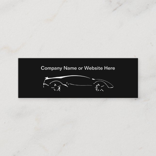 Business Cards für Coole Automotive-Themen im Comp Mini Visitenkarte (Vorderseite)