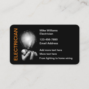 Business Cards für coole Elektrotechnik Visitenkarte