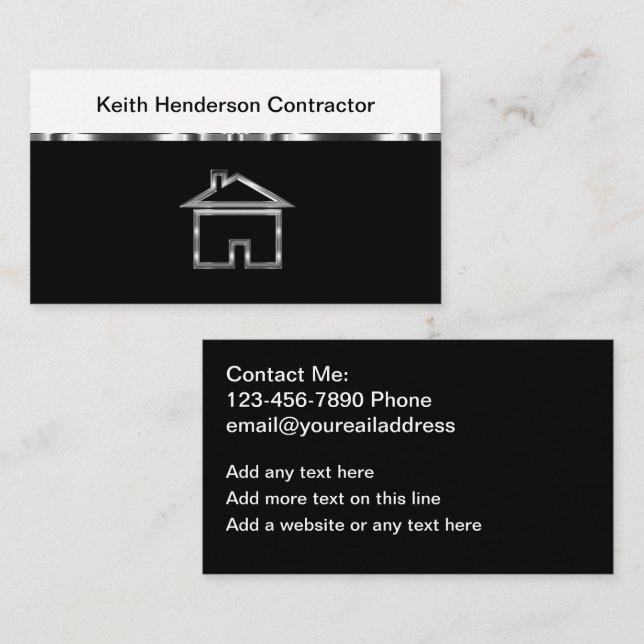 Business Cards für Coole Gebäude Visitenkarte (Vorne/Hinten)