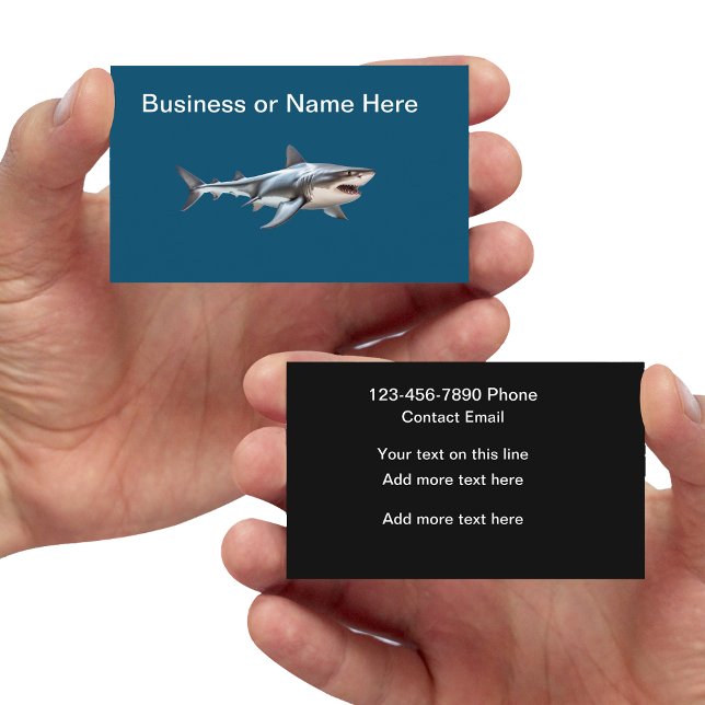 Business Cards für coole Haie Visitenkarte (Von Creator hochgeladen)