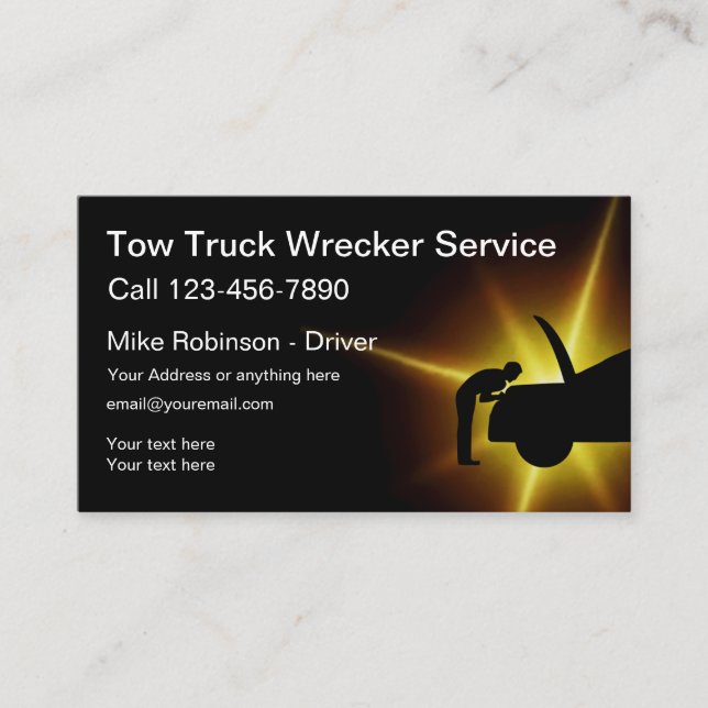 Business Cards für coole LKW-Fahrer Visitenkarte (Vorderseite)