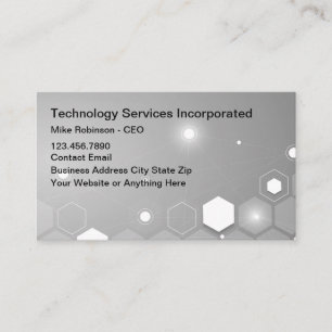 Business Cards für coole Technologie Visitenkarte