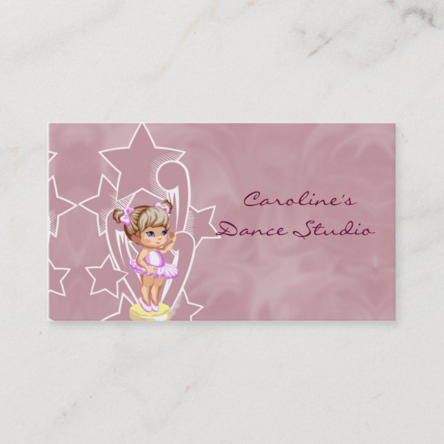 Business Cards für das Kindertanzstudio Visitenkarte (Vorderseite)