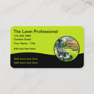 Business Cards für den besten Rasenmäher Visitenkarte