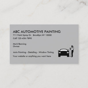 Business Cards für die Automobillackierung Visitenkarte