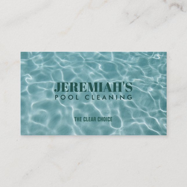 Business Cards für die Billardreinigung Visitenkarte (Vorderseite)