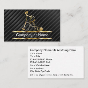 Business Cards für die klassische Reinigung Visitenkarte