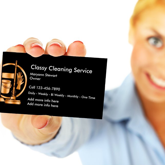 Business Cards für die klassische Reinigung Visitenkarte (Von Creator hochgeladen)