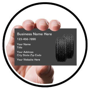 Business Cards für Fahrzeugreifen Visitenkarte