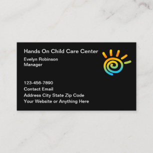 Business Cards für Familien-Kinderbetreuungseinric Visitenkarte