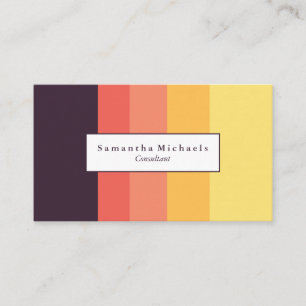 Business Cards für Farbblöcke von Sunset Visitenkarte