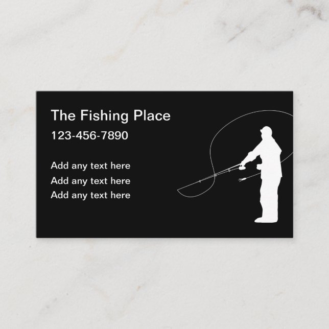 Business Cards für Fisch und Sport Visitenkarte (Vorderseite)