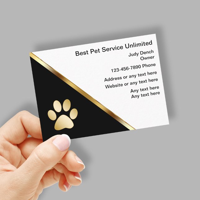 Business Cards für hochwertige Haustiere Visitenkarte (Von Creator hochgeladen)