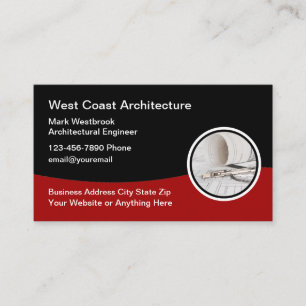 Business Cards für Ingenieure moderner Architektur Visitenkarte