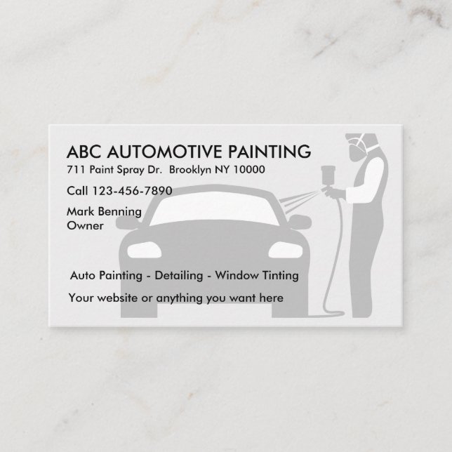 Business Cards für Kfz-Malen Visitenkarte (Vorderseite)