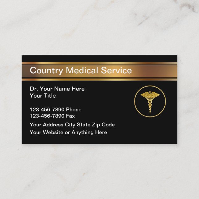 Business Cards für klassische Ärzte Terminkarte (Vorderseite)