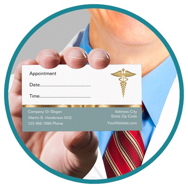 Business Cards für klassische Ärzte Terminkarte (Von Creator hochgeladen)