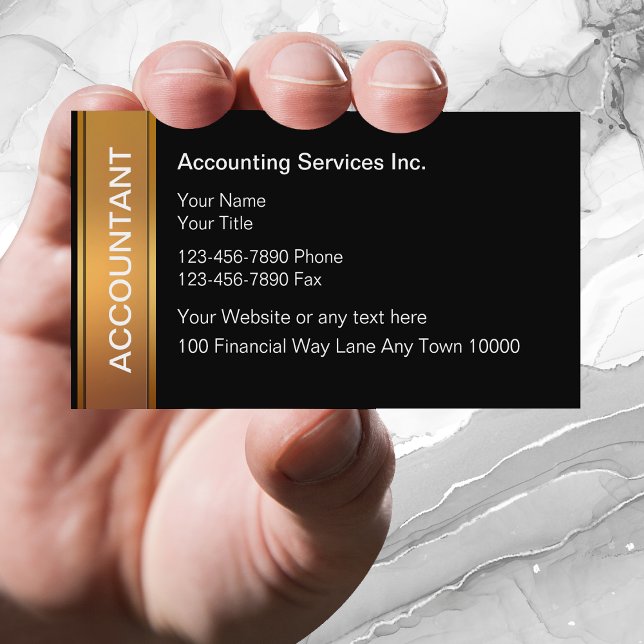 Business Cards für klassische Buchhalter Visitenkarte (Von Creator hochgeladen)
