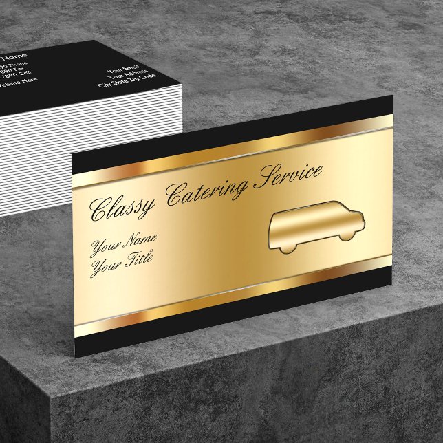 Business Cards für klassische Catering Visitenkarte (Von Creator hochgeladen)