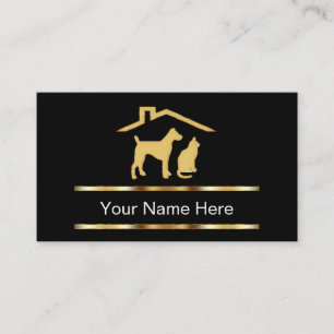 Business Cards für klassische Haustiere Visitenkarte