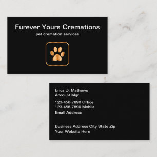 Business Cards für klassische Haustiere Visitenkarte