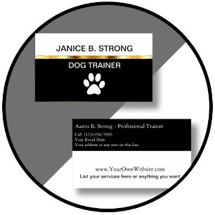 Business Cards für klassische Hunde Visitenkarte