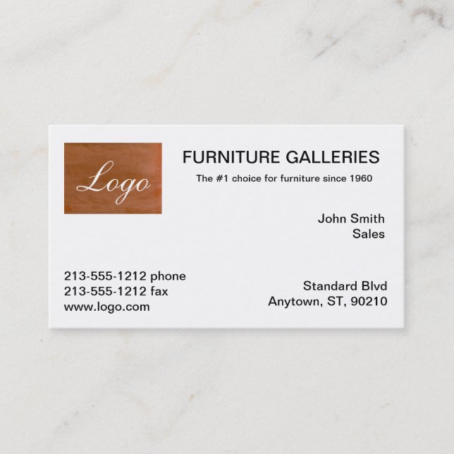 Business Cards für klassische Mandarinen Visitenkarte (Vorderseite)