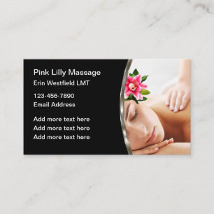 Business Cards für klassische Massagetherapie Visitenkarte