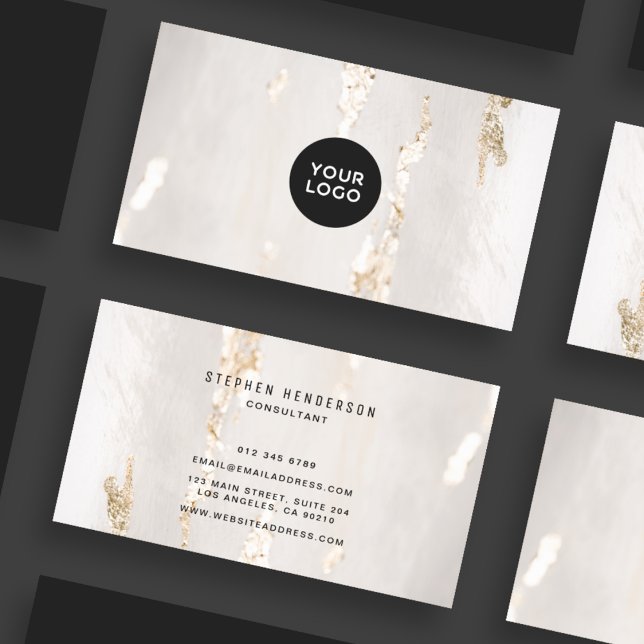 Business Cards für klassische, moderne Gold Foods Visitenkarte (Von Creator hochgeladen)
