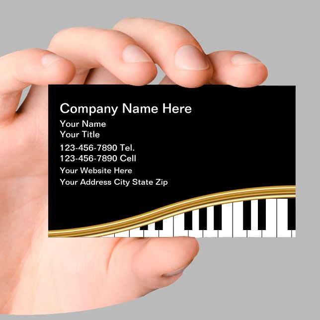 Business Cards für klassische Musik Visitenkarte (Von Creator hochgeladen)