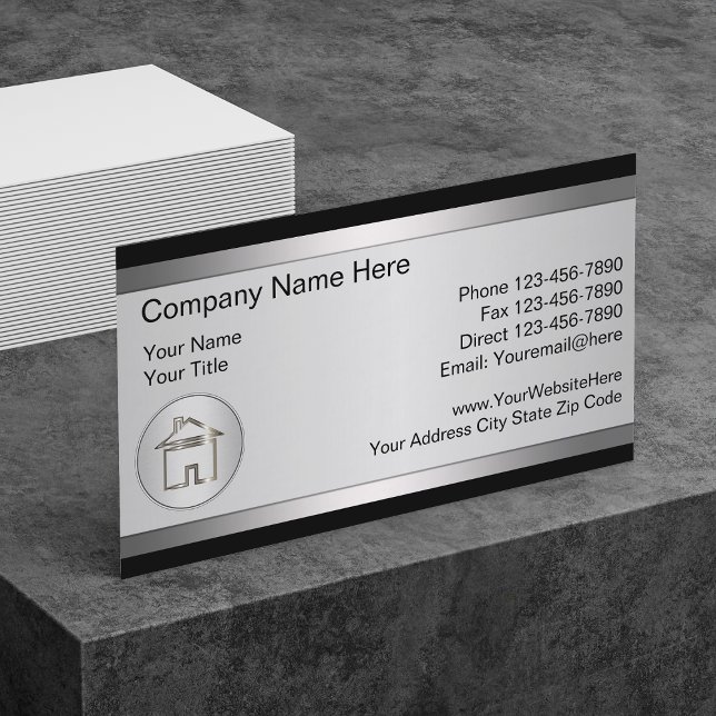 Business Cards für klassische Real Anwesen Visitenkarte (Von Creator hochgeladen)