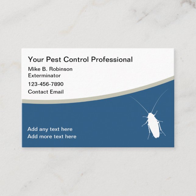 Business Cards für Kontrolle-Exterminator Visitenkarte (Vorderseite)