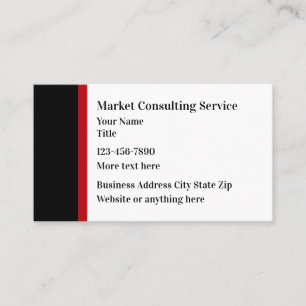 Business Cards für moderne Consulting Services Visitenkarte