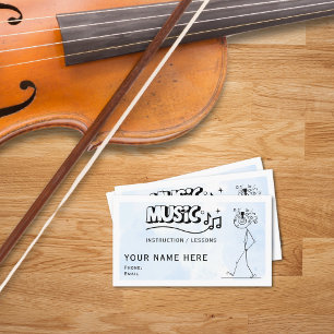 Business Cards für Musiklehrer Visitenkarte