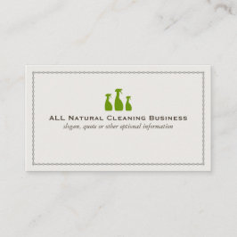 Business Cards für natürliche Reinigung Visitenkarte