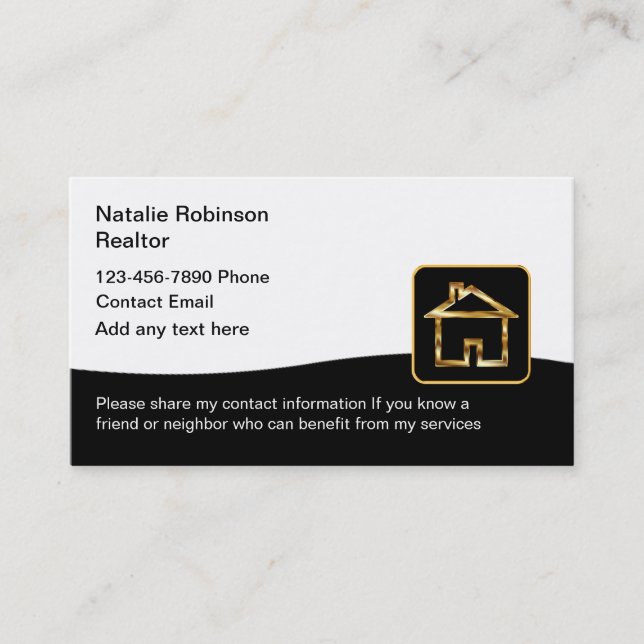 Business Cards für Real Anwesen Visitenkarte (Vorderseite)