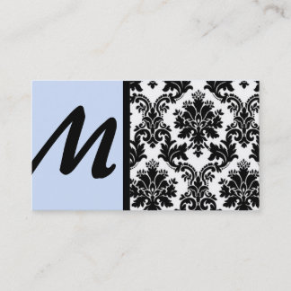 Business Cards für schwarze und hellblaue Damaskus Visitenkarte