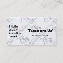 Business Cards für Steuerprüfer Visitenkarte