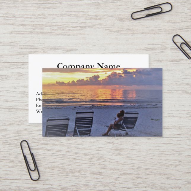 Business Cards für Sunset Retirement Visitenkarte (Vorderseite/Rückseite Beispiel)