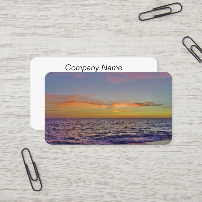 Business Cards für Sunset Retirement Visitenkarte (Vorderseite/Rückseite Beispiel)