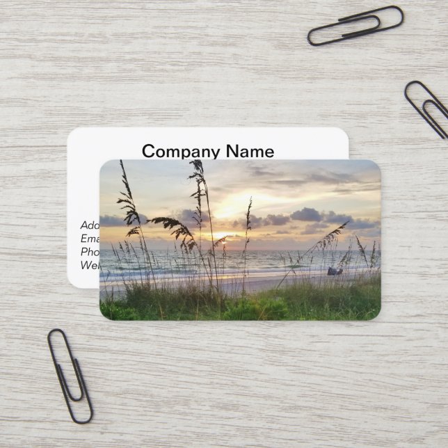 Business Cards für Sunset Retirement Visitenkarte (Vorderseite/Rückseite Beispiel)