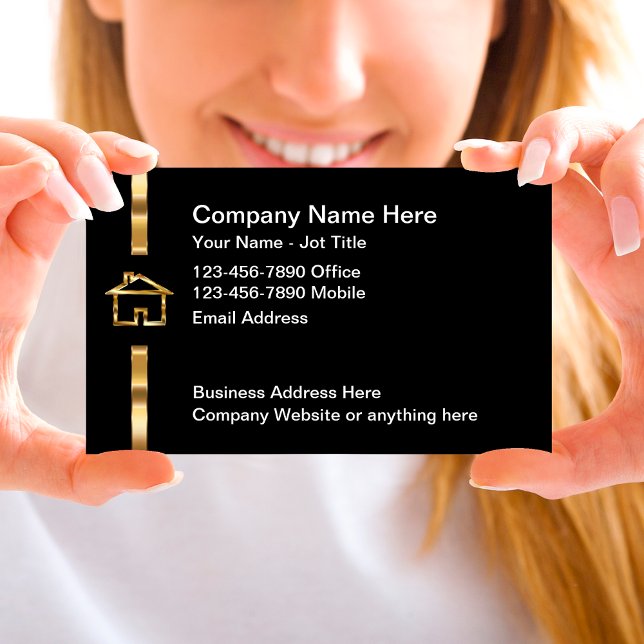 Business Cards für Zuhause-Logos der Klasse Real A Visitenkarte (Von Creator hochgeladen)