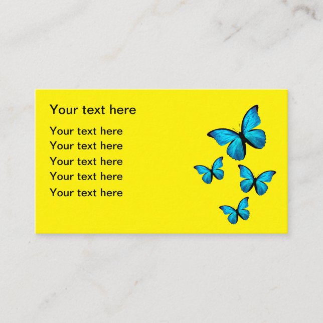 Business Cards zum Thema Natur Schmetterling Visitenkarte (Vorderseite)